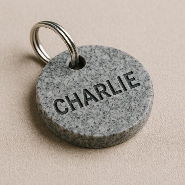 Granite Pet Tag with Engraving