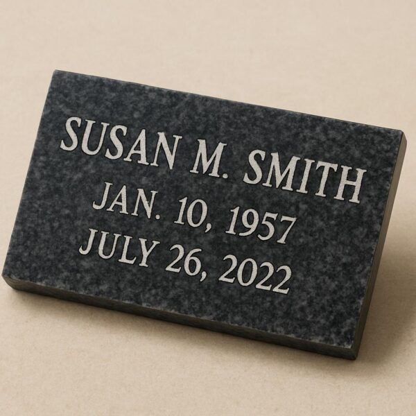 Granite Name Plate for Urns or Shelves