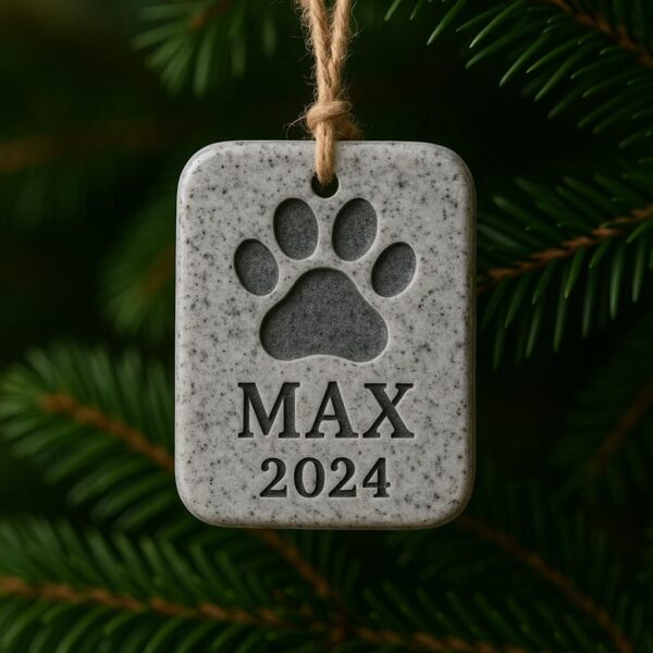 Personalized Granite Ornament